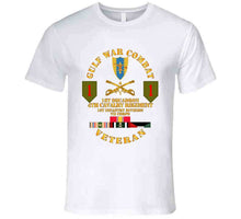 Load image into Gallery viewer, Army - Gulf War Combat Cavalry Vet W  1st Squadron - 4th Cav - 1st Id T Shirt
