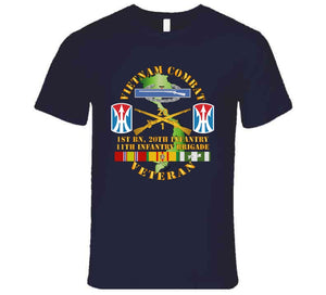 Army - Vietnam Combat Vet - Cib W 1st Bn 20th Inf - 11th Inf Bde Ssi T Shirt