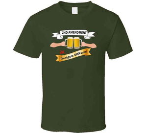 2nd Amendment 2a - The Right To Beer Arms X 300 T Shirt