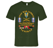 Load image into Gallery viewer, Army - Gulf War Combat Cavalry Vet W  Delta Troop - 4th Cav - 197th Inf Bde - 24th T Shirt
