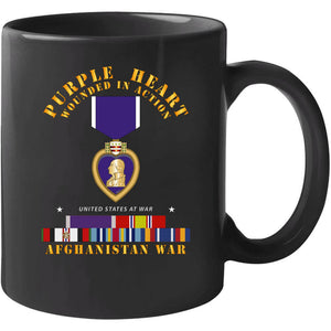 Purple Heart - Wia W Afghanistan Svc W Purple Heart Ribbon T Shirt