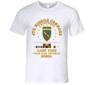 Army - 4th Missile Command - Camp Page - Chuncheon, Korea - Cold War Veteran X 300 T Shirt