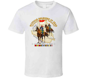 Army - Buffalo Soldiers In Iraq - Oif - Cavalrymen At War  W Iraq Svc - No Vet T Shirt