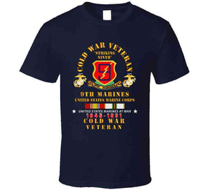 Usmc - Cold War Vet - 9th Marines W Cold Svc X 300 T Shirt