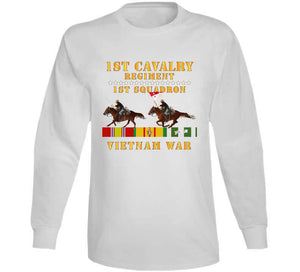 Army - 1st Squadron, 1st Cavalry Regiment - Vietnam War Wt 2 Cav Riders And Vn Svc X300 T Shirt