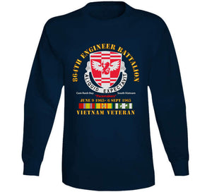 864th Engineer Bn - June 9 1965 - 6 Sept 1965 - Vietnam Vet W Vn Svc T Shirt