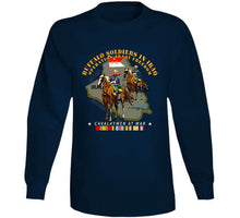 Load image into Gallery viewer, Army - Buffalo Soldiers In Iraq - Oif - Cavalrymen At War  W Iraq Svc - No Vet T Shirt
