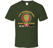 Load image into Gallery viewer, Army - 24th Infantry Division - Desert Storm Veteran X 300 T Shirt
