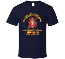 Load image into Gallery viewer, Usmc - 1st Bn, 8th Marines - Beirut Barracks Bombing W Svc Wo Ndsm T Shirt
