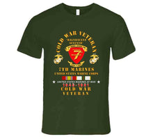 Load image into Gallery viewer, Usmc - Cold War Vet - 7th Marines W Cold Svc X 300 T Shirt
