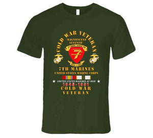 Usmc - Cold War Vet - 7th Marines W Cold Svc X 300 T Shirt