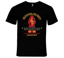 Load image into Gallery viewer, Usmc - 3rd Bn, 8th Marines - Peace Keeping - Lebanon 1983 W Svc X 300 T Shirt
