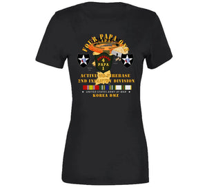 Army - 4p1 - Active Firebase - 2nd Id W Korea Svc T Shirt