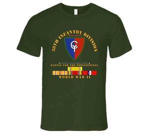 Army - 38th Infantry Division with  WWII (Pacific Theater) Service Ribbons - T Shirt, Premium and Hoodie