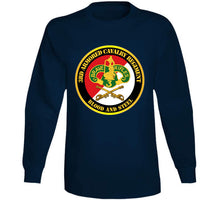 Load image into Gallery viewer, Army - 3rd Armored Cavalry Regiment Dui - Red White - Blood And Steel T Shirt
