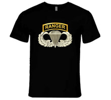 Load image into Gallery viewer, Airborne Badge - Ranger Tab T Shirt
