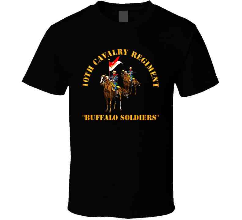 Army - 10th Cavalry Regiment W Cavalrymen - Buffalo Soldiers Classic T Shirt