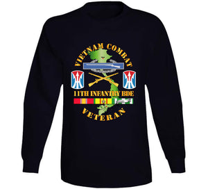 Army - Vietnam Combat Infantry Veteran W 11th Inf Bde Ssi V1 T Shirt