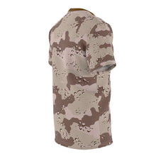 Load image into Gallery viewer, AOP Tee - Military Chocolate Chip Desert Camouflage Shirt
