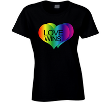 Load image into Gallery viewer, Love Wins - VALENTINE - Ladies T Shirt

