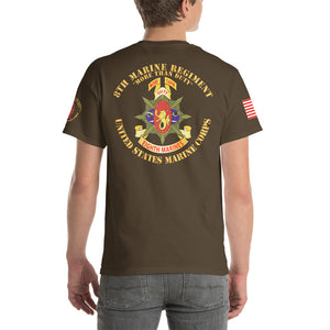 3rd Battalion, 8th Marines - Peace Keeping - Lebanon 1983 with Service Ribbons - Short Sleeve T-Shirt