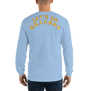 Men’s Long Sleeve Shirt - Lets Go Brandon - 2 Lines - Back