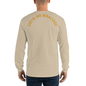 Men’s Long Sleeve Shirt - Lets Go Brandon - 1 Line - Back