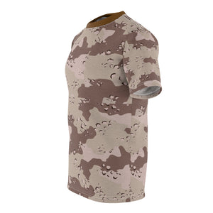 AOP Tee - Military Chocolate Chip Desert Camouflage Shirt