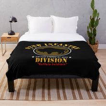 Load image into Gallery viewer, Army - 92nd Infantry Division - Buffalo Soldiers wo DS Throw Blanket
