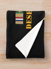 Load image into Gallery viewer, Army - 4th Bn, 32nd Armor - Desert Storm Veteran Throw Blanket
