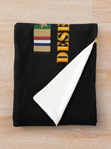 Army - 4th Bn, 32nd Armor - Desert Storm Veteran Throw Blanket