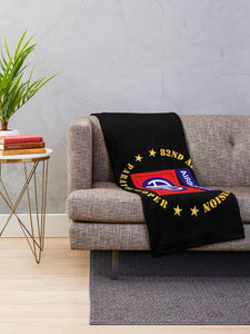 Army - 82nd Airborne Division - Paratrooper Throw Blanket