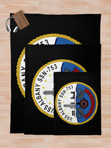 Navy - USS Albany (SSBN 753) wo Txt Throw Blanket